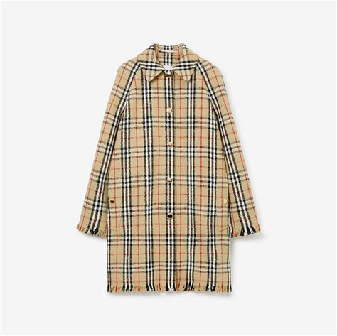 burberry pleated bouclé tweed coat|Burberry ladies car coats.